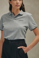 POLO DE PIQUÉ DE ALGODÓN - GRIS