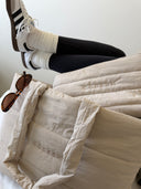 SET BOLSO Y NECESER PUFFER - BEIGE