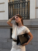 SET CHALECO DE PUNTO Y PANTALÓN