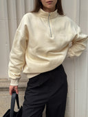 OVERSIZED ZIP-UP SWEATSHIRT