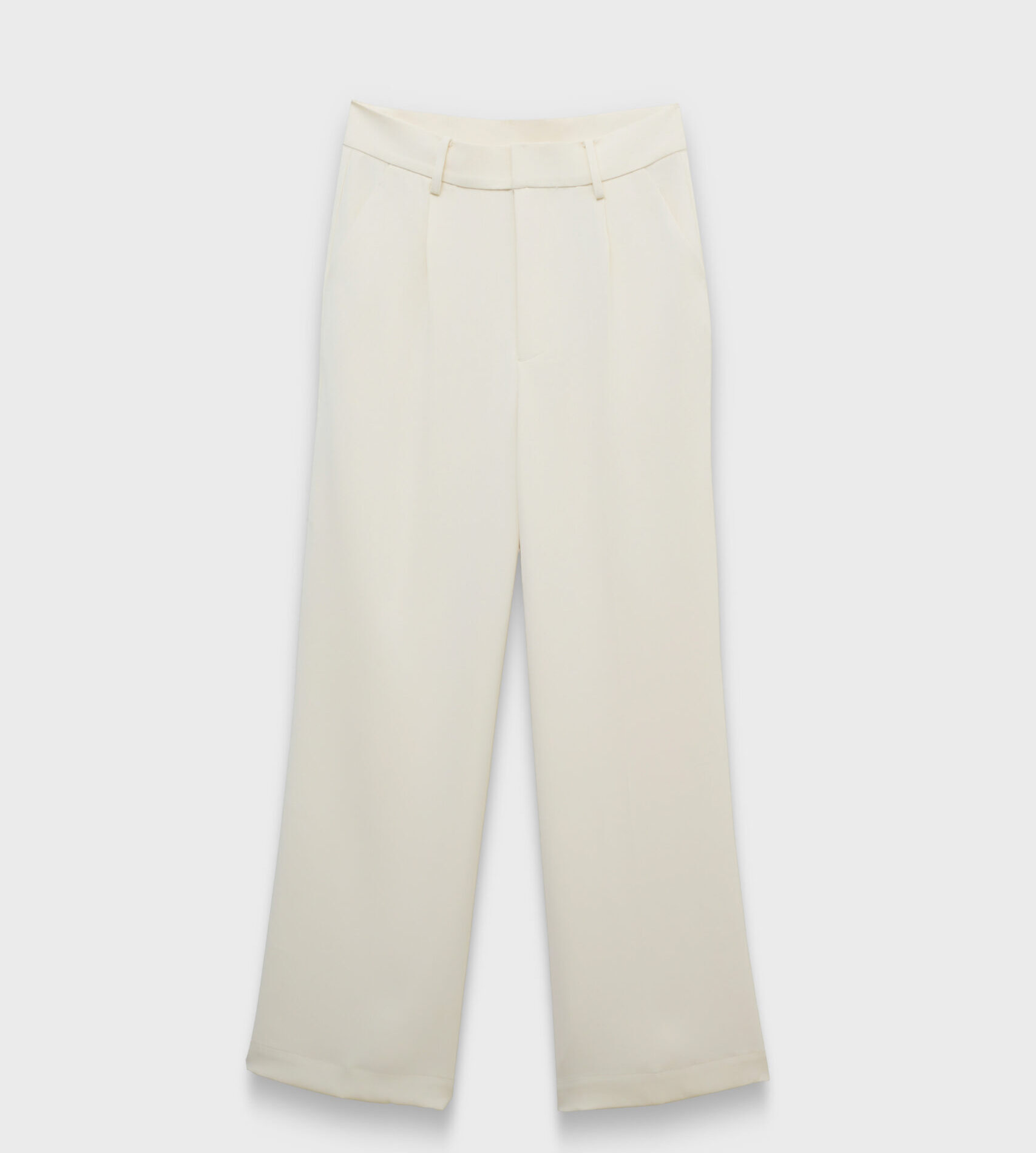 High-rise straight pants